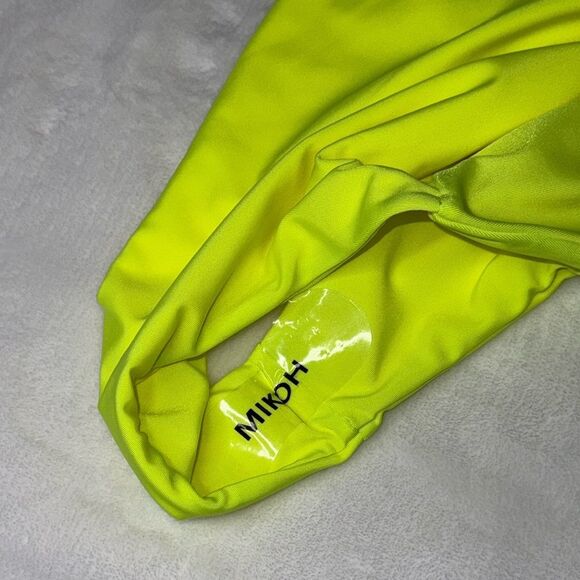 MIKOH Lana One Piece Swimsuit Yellow Size Small - Picture 8 of 8